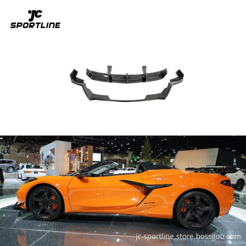 Carbon Fiber C8 Z06 Rear Bumper Diffuser Splitter Spoiler for Chevrolet Corvette C8 Z06 Coupe 2023 2024